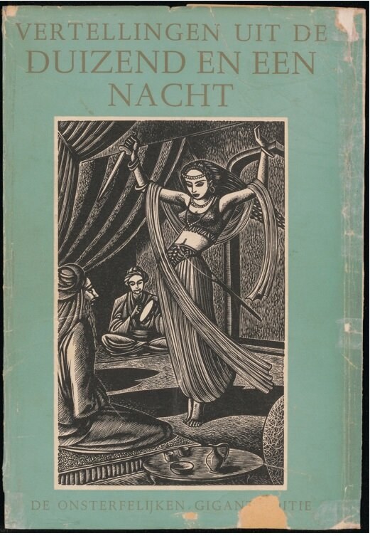 Omslag John Buckland Wright, Vertellingen uit Duizend-en-een nacht van Theun de Vries, 1949, Coll. Huis van het boek